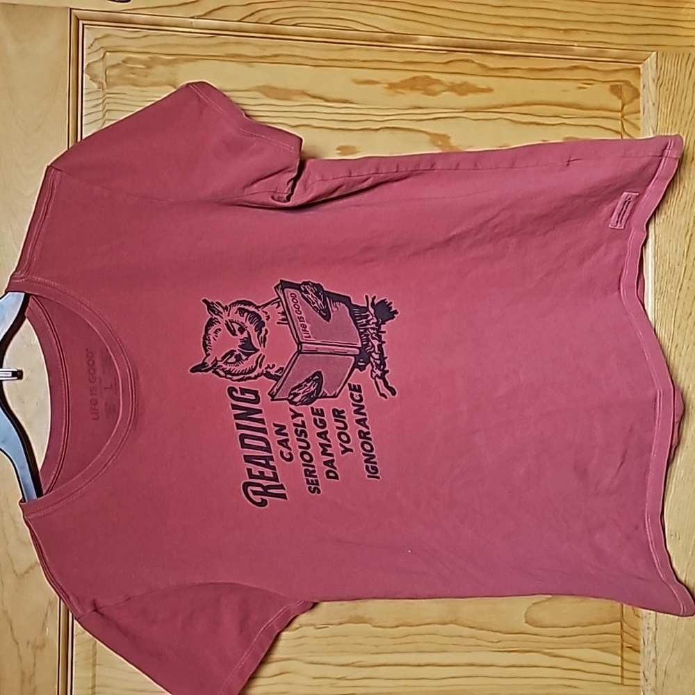 Life is Good Reading Can Seriously Damage tee